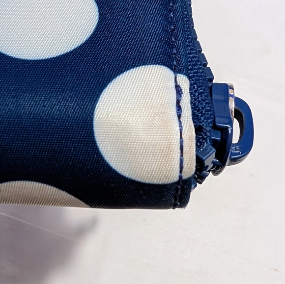 *Kate Spade Joe Large Continental Polka Dot Wallet - Navy And White - Picture 16 of 16